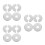 12Pcs Silver Decorative Wall-Mounted Pipe Cover Plates for Bathroom 7