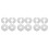 12Pcs Silver Decorative Wall-Mounted Pipe Cover Plates for Bathroom 8