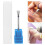 40Pcs Blue Tungsten Nail Drill Bits Set for Nail Smoothing & Buffing 10
