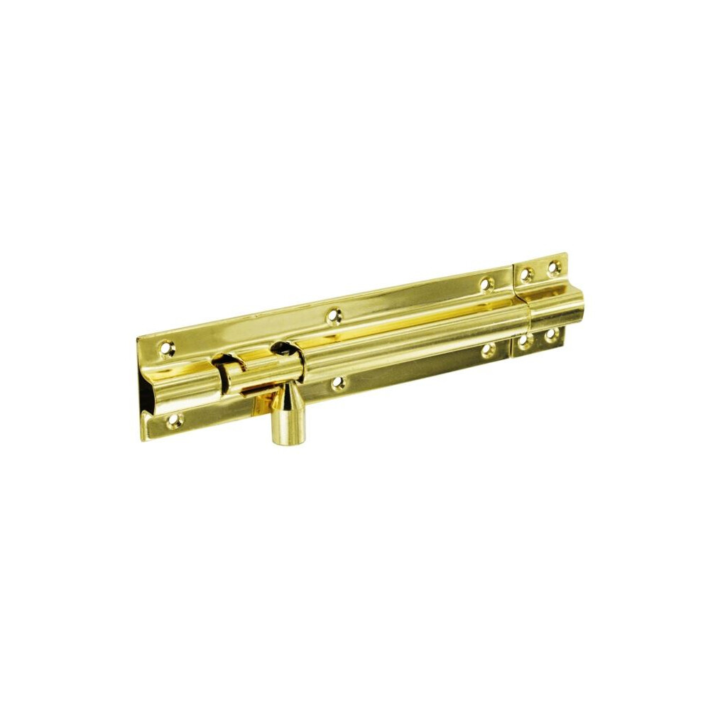 Securit - Brass Door Bolt 1" Wide - 100Mm 5019923115253
