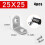 4Pc Stainless Steel Corner Brackets Right Angle L-Shape Brackets 25*25Mm 1