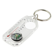Compasses Thermometers Keychain | Survival Thermometers Compass Keychain | Guiding Compass Thermometers Keyring Multi-Tool For Hiking