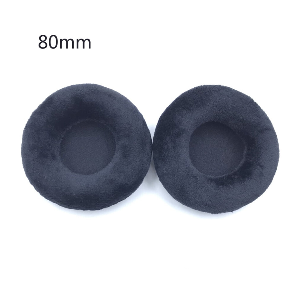 2Pcs Easily Replaced Ear Pads 60Mm-110Mm Headphone Thicker Foam Covers Velvet Cushion Sleeves Headset Earpads Props 9132278004174