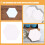 100Pièces Papier De Couture Pour Patchwork Modèles Hexagone Blancs 3
