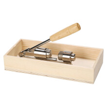 Walnut Opener with Lever Principle for Home Use Khaki Stainless Steel 4 5CM