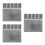18Pcs Portable White Plastic Grid for Stitching DIY Craft Mesh Sheets 8
