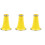 3Pcs Yellow Clarinet Bell Plastic Replacement for Beginner Musicians 4