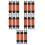 15Pcs Orange Phone Grip Strap Elastic Adjustable Security Hand Holder 8