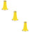 3Pcs Yellow Clarinet Bell Plastic Replacement for Beginner Musicians 9