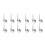 12Pcs Silver Kid Adaptive Spoon Replacement Heads Easy Clean 6