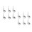 12Pcs Silver Kid Adaptive Spoon Replacement Heads Easy Clean 7