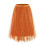 Dame Paillet Puff Mini Nederdel Orange S 1