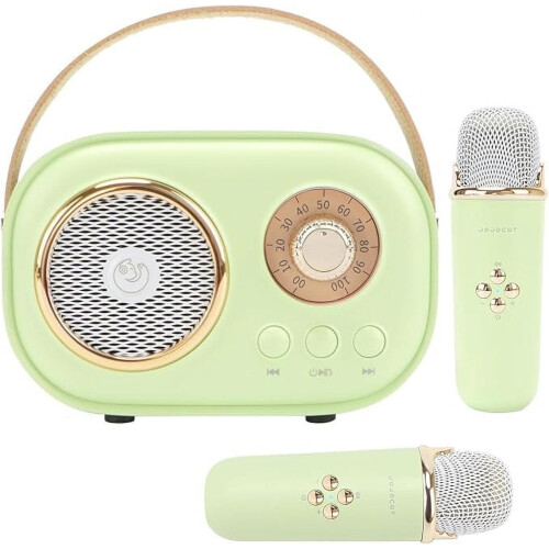 Μικρό ρετρό ηχείο Bluetooth, σε στυλ vintage βινυλίου, με δυνατότητα αναπαραγωγής 8-10 ωρών,