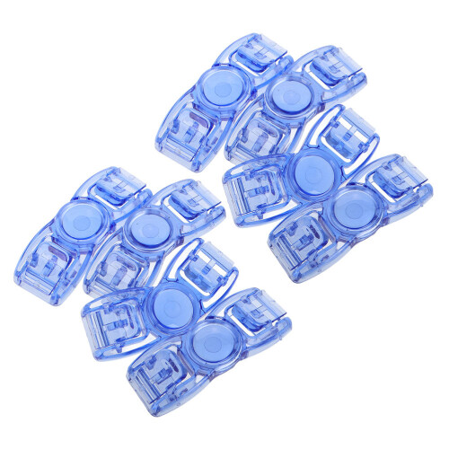 40Pcs Durable Blue Goggles Buckles Plastic Quick Release Swim Clips 1
