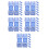 40Pcs Durable Blue Goggles Buckles Plastic Quick Release Swim Clips 4
