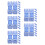 40Pcs Durable Blue Goggles Buckles Plastic Quick Release Swim Clips 5