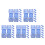 40Pcs Durable Blue Goggles Buckles Plastic Quick Release Swim Clips 6