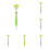 Στυλό Fun Pens Fluffy Doll, επαναγεμιζόμενο στυλό αφής 1ml, εύκαμπτο στρογγυλό βαρέλι, 1