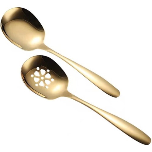 Stainless Steel Slotted Serving Spoon 304 1pc