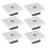 Multipurpose Functionality White Decorative Covers, Energy Saving Delay Switches For Sound And Light Control, Wall-Mounted8Pcs For Home Office 4