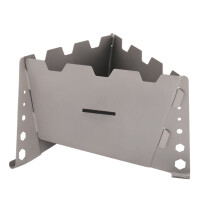 Hornillo de combustible sólido FEAMOS, hornillo plegable, hornillo de combustible sólido con panel lateral, hornillo plegable para barbacoa,
