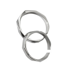 Justerbara parringar i sterlingsilver Ljusformade hemliga projektionsringar Moderiktiga för män och kvinnor