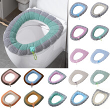 Abattant de toilette rond avec poignée, ensemble épais et lavable