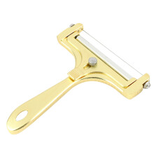Adjustable Cheese Slicer – Heavy-Duty Stainless Steel, Ergonomic Manual Cutter for All Cheese Types (Yellow), Compatible with KitchenAid Stand