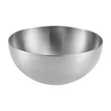 Ensemble de 4 saladiers en acier inoxydable argenté