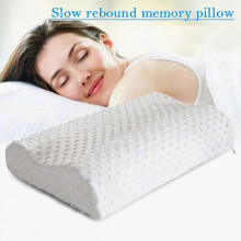 Slow Rebound Memory Foam Pillow Ultra-Quiet Adjustable Ergonomic Neck Support Pillow for Pressure Relief and Better Sleep