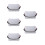 5Pcs Lightweight Silicone Phone Holder Grey Beach Makeup Storage Bag 5