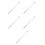 5Pcs Silver Grounding Rod for Home Strong Brass Coated Earthing Stake 5