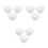 9Pcs Mop Bucket Rubber Stoppers White for Fast Draining 4
