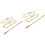200Pcs Golden Long Bead Connector Clasp Ball Chains for Keychain Tags 4