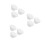 9Pcs Mop Bucket Rubber Stoppers White for Fast Draining 6