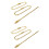 200Pcs Golden Long Bead Connector Clasp Ball Chains for Keychain Tags 5