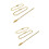 200Pcs Golden Long Bead Connector Clasp Ball Chains for Keychain Tags 7