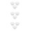 9Pcs Mop Bucket Rubber Stoppers White for Fast Draining 9