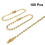 200Pcs Golden Long Bead Connector Clasp Ball Chains for Keychain Tags 8