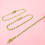 200Pcs Golden Long Bead Connector Clasp Ball Chains for Keychain Tags 9