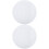 2Pcs Durable White Wool Mat Anti-Vibration Turntable Platter Pad 5