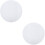 2Pcs Durable White Wool Mat Anti-Vibration Turntable Platter Pad 6