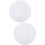 2Pcs Durable White Wool Mat Anti-Vibration Turntable Platter Pad 7