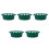 5Pcs Green Plastic Fruit Display Holder Stable Stand for Supermarkets 6