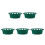 5Pcs Green Plastic Fruit Display Holder Stable Stand for Supermarkets 7