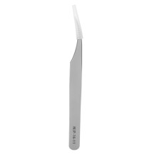 Curved Tip Eyelash Tweezers Stainless Steel High Precision Fine Technology Durable Anti-Deformation With Comfortable Handle For Professional Lash
