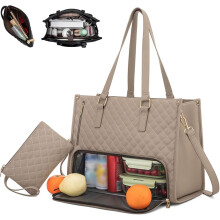 2-in-1-Kombination aus Tragetasche und Lunchtasche, 15,6"-Laptoptasche mit integriertem Lunchfach, Büro- und Reisetasche