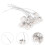 48Pcs Electric Button Battery Holder Sturdy ABS Battery Box White 10