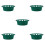 5Pcs Green Plastic Fruit Display Holder Stable Stand for Supermarkets 8