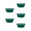 5Pcs Green Plastic Fruit Display Holder Stable Stand for Supermarkets 9
